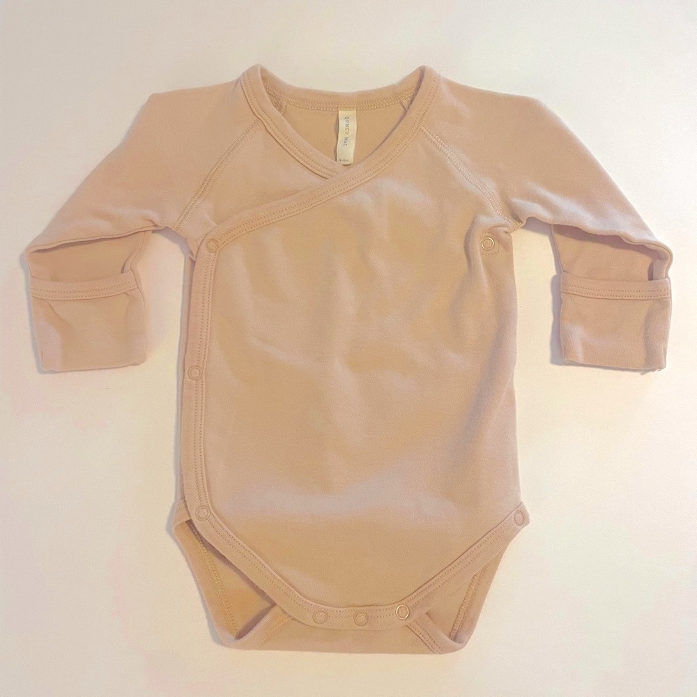Quincy Mae Side Snap Bodysuit II Shell